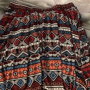 Lularoe Madison Large Aztec Skirt